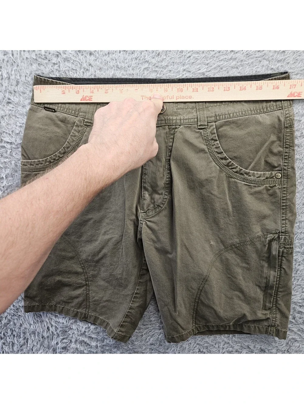 Kuhl Shorts 32 (Fits 33x10) Renegade Rock Khaki Hiking STYLE#5125 *Pinhole